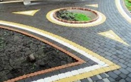 Укладка тротуарной плитки и брусчатки в Бессоновке