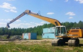 Аренда экскаватора с удлиненной стрелой