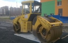 Асфальтоукладчик Vogele 1600,Каток Bomag 8,5 тонн