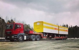 Низкорамный трал с раздвижной платформой 3-осный Т