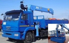 Самогруз манипулятор кран люлька грузоперевозки
