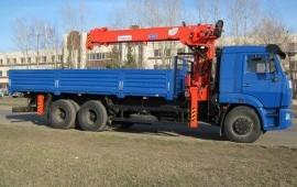 Аренда/услуги манипулятора-крана грузоперевозки