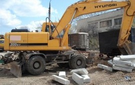 Услуги полноповоротного экскаватора HYUNDAI 200W-7
