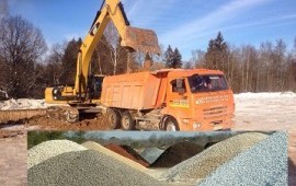 заказ, доставка песок щебень гравий