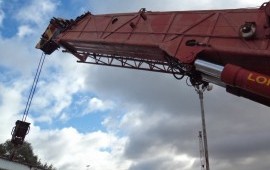 Услуги автокраном 90 тонн, 38+11 м. Lokomo A393NR