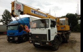 Аренда автокрана МАЗ 14/14 услуги, заказ