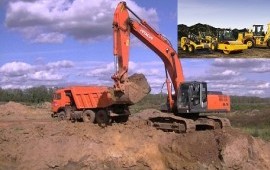 Экскаватор гусеничный, экскаватор-погрузчик JCB
