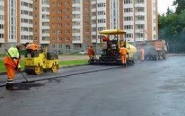 Асфальтирование дорог, благоустройство территории в Большом Солдатском