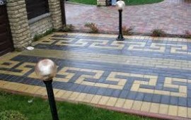 Укладка тротуарной плитки в Полянах