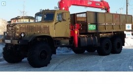 Услуги крана КрАЗа- манипулятора. Аренда автовышка