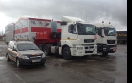 Перевозка негабаритных грузов на низкорамных трала
