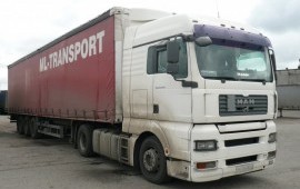 Грузоперевозки на грузовике MAN TGA