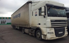 Грузоперевозки на грузовике DAF XF 105