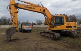 Услуги полноповоротного экскаватора с экипажем
