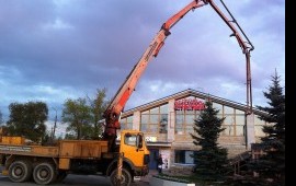 Авто бетононасос аренда СПБ, Ленинградская обл