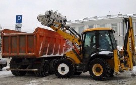 Уборка и вывоз снега услуги спецтехники