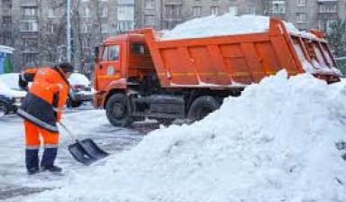 Уборка снега тракторами в Дубовом