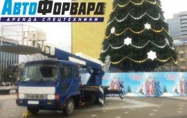 Услуги аренда автовышки с вылетом стрелы от 12-45М