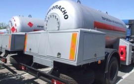 Перевозка сжиженных газов АЦТ-10
