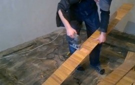 Демонтаж паркетной доски