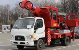 Аренда автовышки 35 м услуги СПБ, Лен. область
