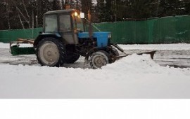 Аренда трактора МТЗ-82 с отвалом и щеткой