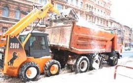 Чистка снега с крыш