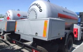 Перевозка газа автотранспортом АЦТ-10