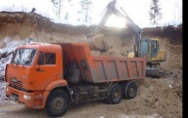 Услуги самосвалов, спецтехники, доставка сыпучих