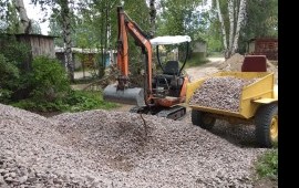 Аренда миниэкскаватора и минидумпера в Сосновом Боре