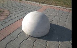 Полусфера бетонная 500*250