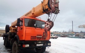 Автокран 25 тонн (вездеход)