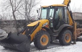 Аренда экскаватора- погрузчика гидромолот ямобур