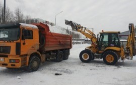 Уборка и вывоз снега услуги спецтехники