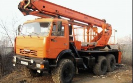 Аренда автовышки вездеход. Услуги спецтехники