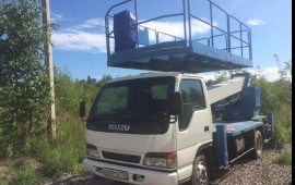Аренда Автовышки с люлькой 4х2м услуги заказ