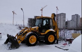 Услуги экскаватора-погрузчика аренда заказ