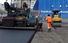 Укладка асфальта, асфальтирование дорог.