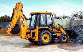 Экскаватор-погрузчик JCB, фронтальный погрузчик