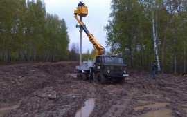 Услуги автовышки- вездехода. Долгосрочная аренда.