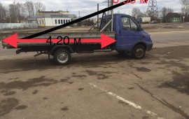 Грузоперевозки газель открытая 4.20 м