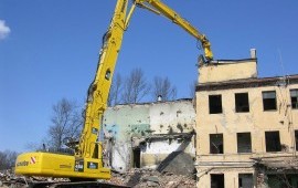 Аренда экскаватора Komatsu PC450 со стелой 40 м