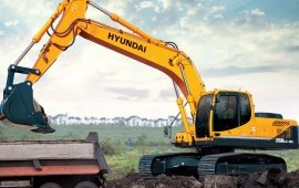 Аренда экскаватора HYUNDAI услуги заказ