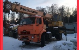 Аренда кран 16 т, стрела 18м