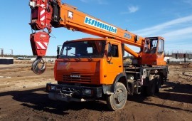 Аренда автокрана 25 тонн. Подъем. Разгрузка.