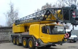 Аренда услуги автокрана 100т 52м стрела+17м гусёк