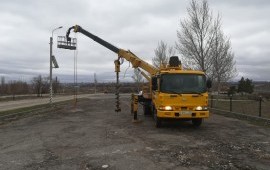 Аренда ямобура, автовышки, автокран. 3 в 1