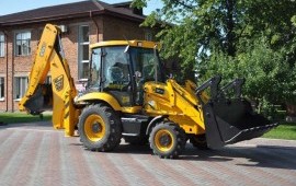 Аренда экскаватора- погрузчика услуги спецтехники