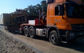 Услуги по перевозке грузов низкорамным тралом