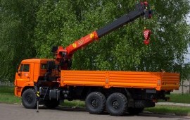 Аренда манипулятора, услуги, заказ грузоперевозки.